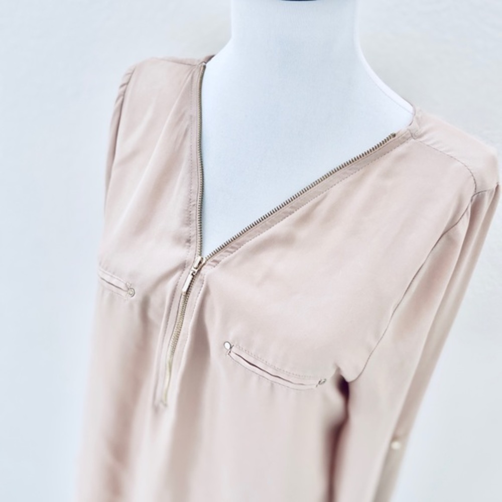 Zipper Detail Blouse